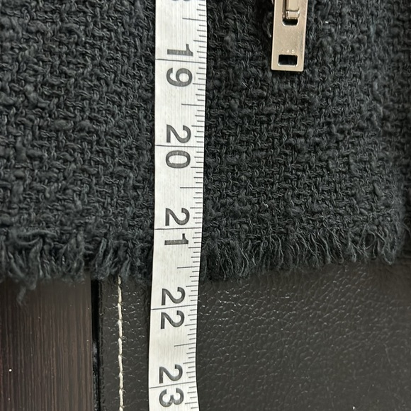 IRO Paris Agnette Black Boucle Jacket Button Down collarless Sz 40 US 8 - Picture 13 of 14